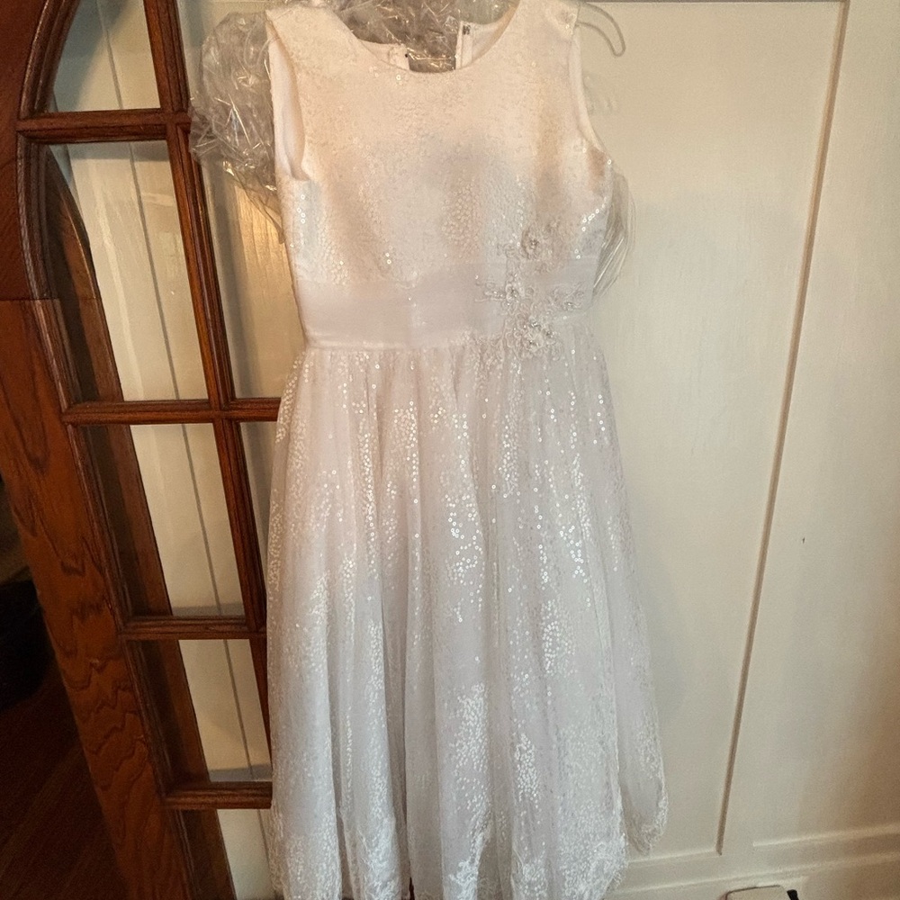 Elegant White Kids Dress